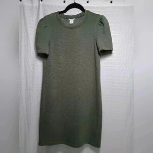 Club Monaco  Shortsleeve Cotton Sweatshirt Mini Dress. Size s